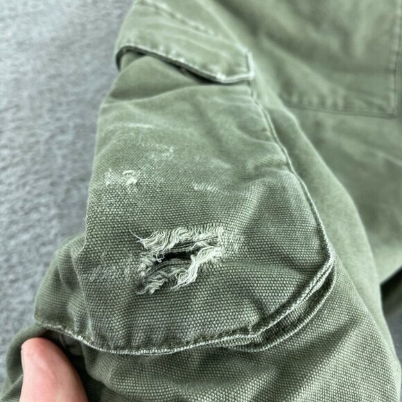 Columbia Cargo Shorts Mens 36W 12" Green Cotton/Polyester Casual Outdoor 5714 - Picture 5 of 11